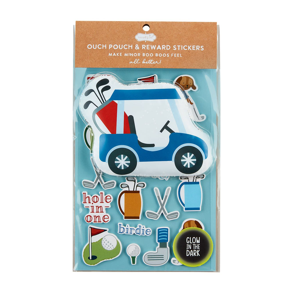 Golf Cart Ouch Pouch and Stickers