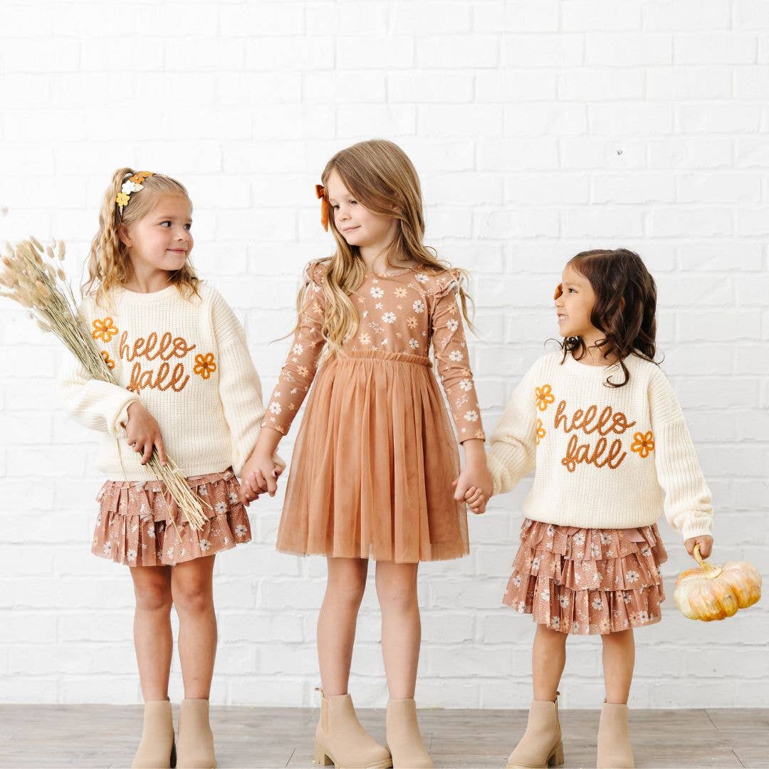 Ditsy Fall Tutu Dress