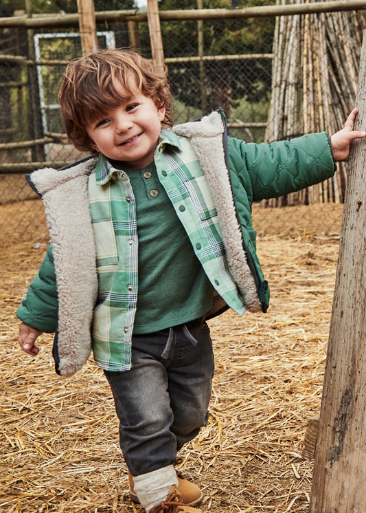 Padded Reversible Coat - Fir