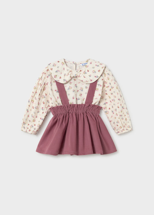 Violet Pinafore Dress Set