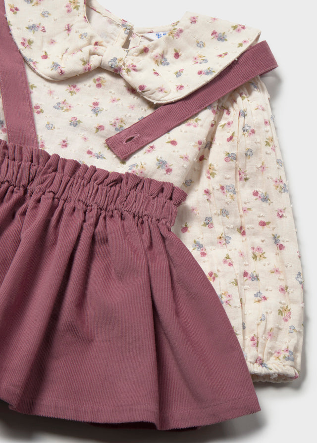 Violet Pinafore Dress Set
