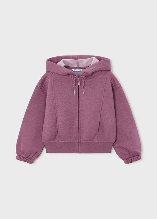 Sparkly Mauve Zip Up Hoodie