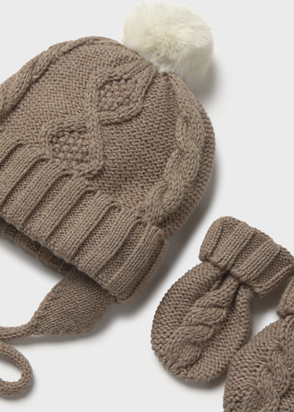 Baby Hat+Mittens Set- Birch