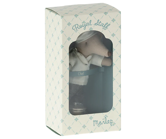 Chef Mouse with Soup Pot & Spoon