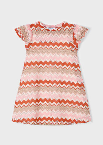 Salmon Knitted Dress