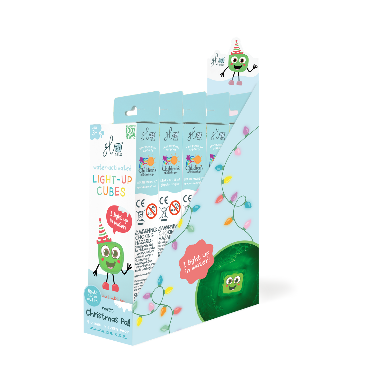 Glo Pals Christmas Light-Up Cubes