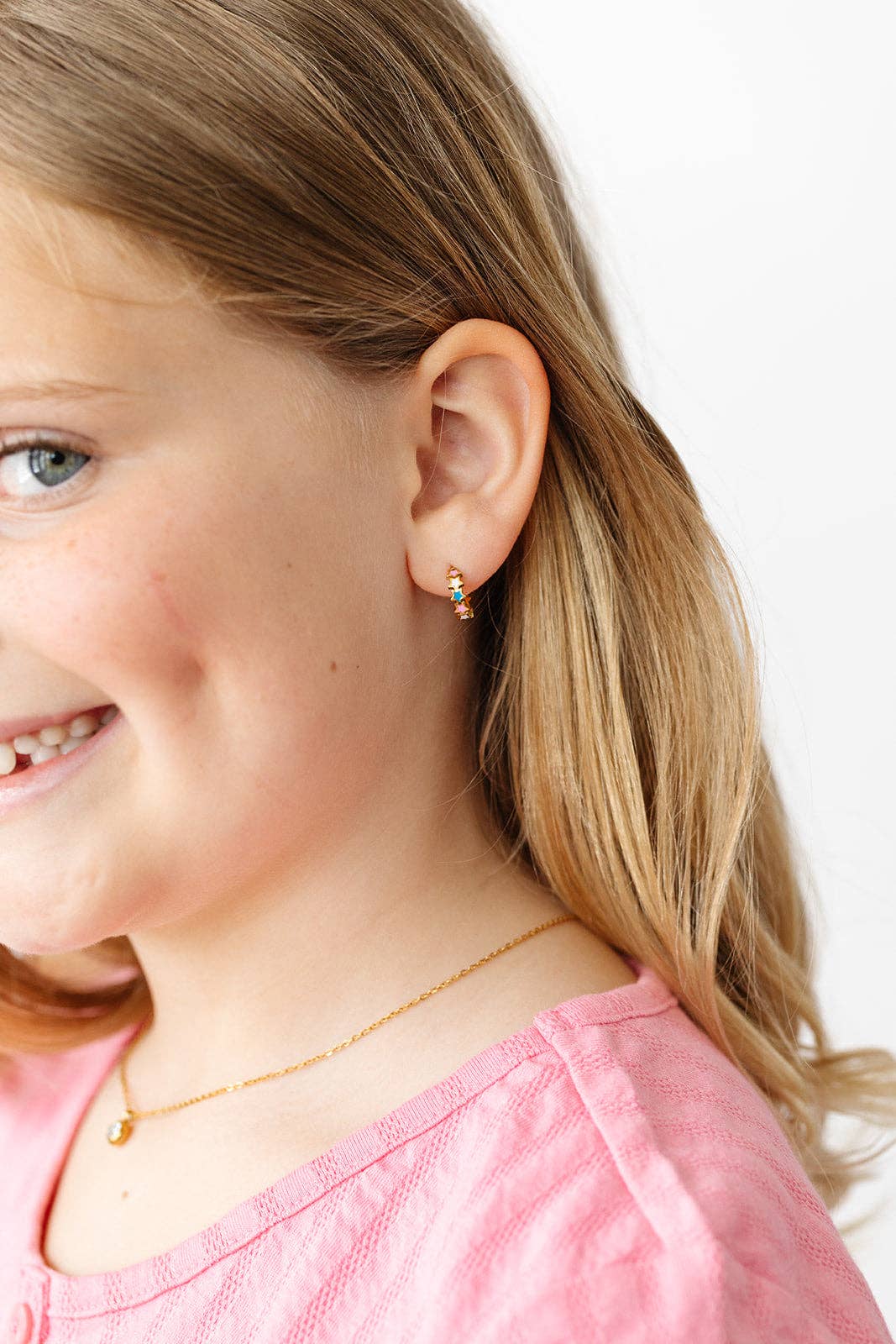 Star Huggie Screw-Back Earrings