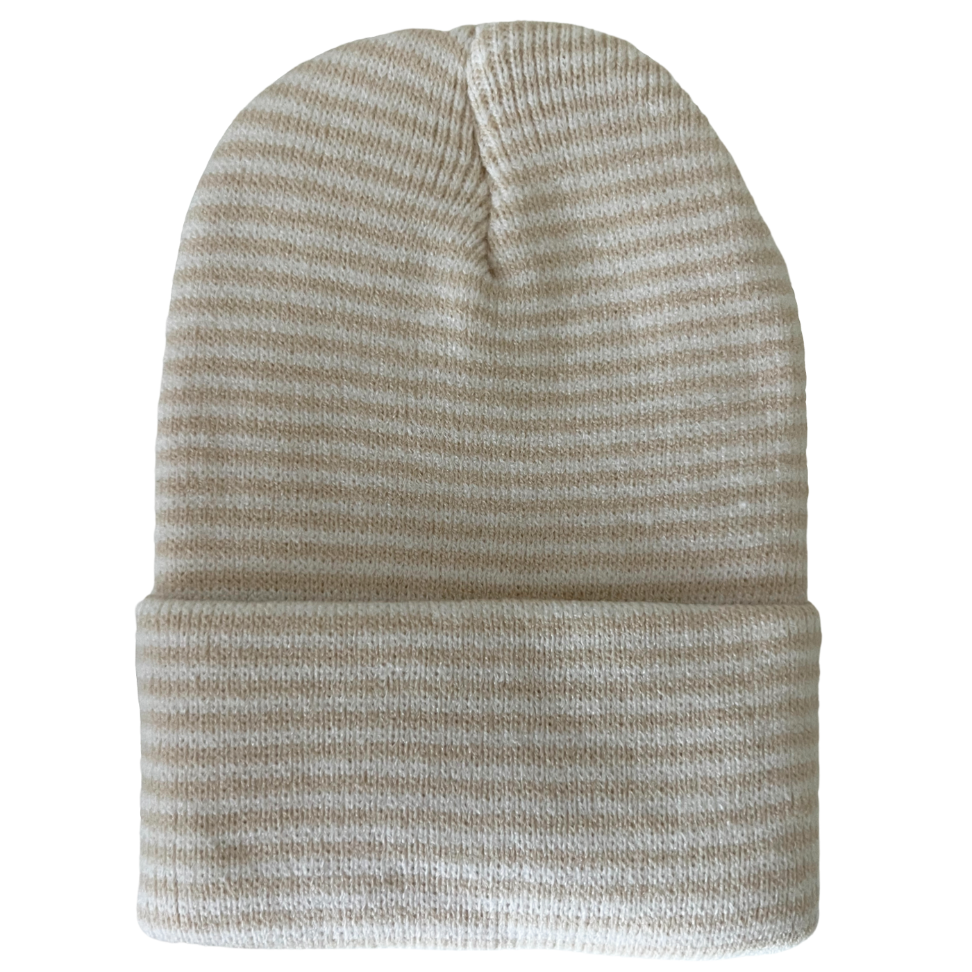 Baby's First Hat - Sand/White Stripe