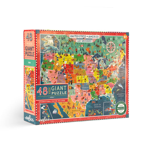 USA 48 Piece Giant Rectangle Puzzle