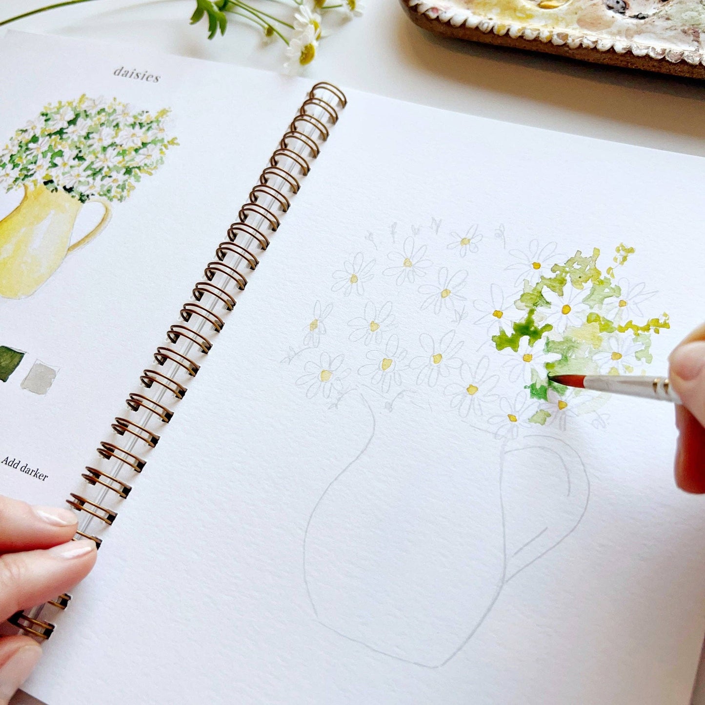 Flowers - Watercolor Workbook