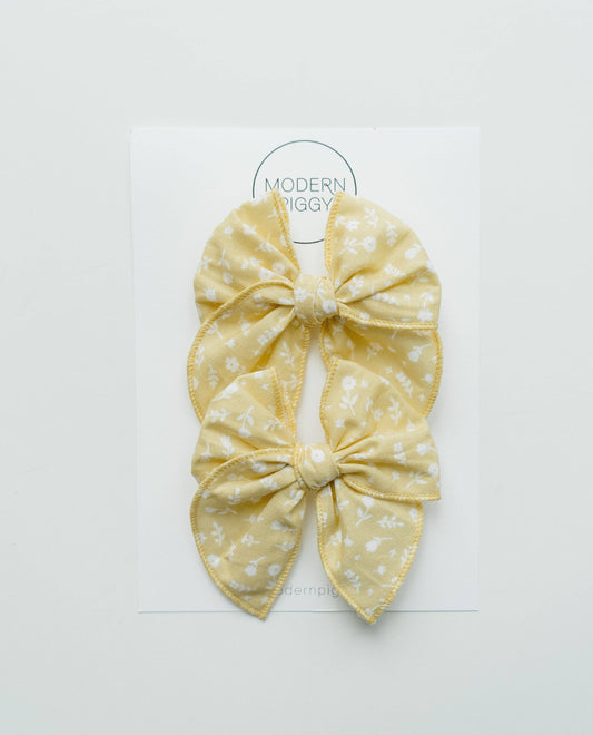 Sunshine | Pigtail Set - Petite Party Bow