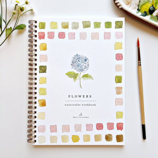 Flowers - Watercolor Workbook