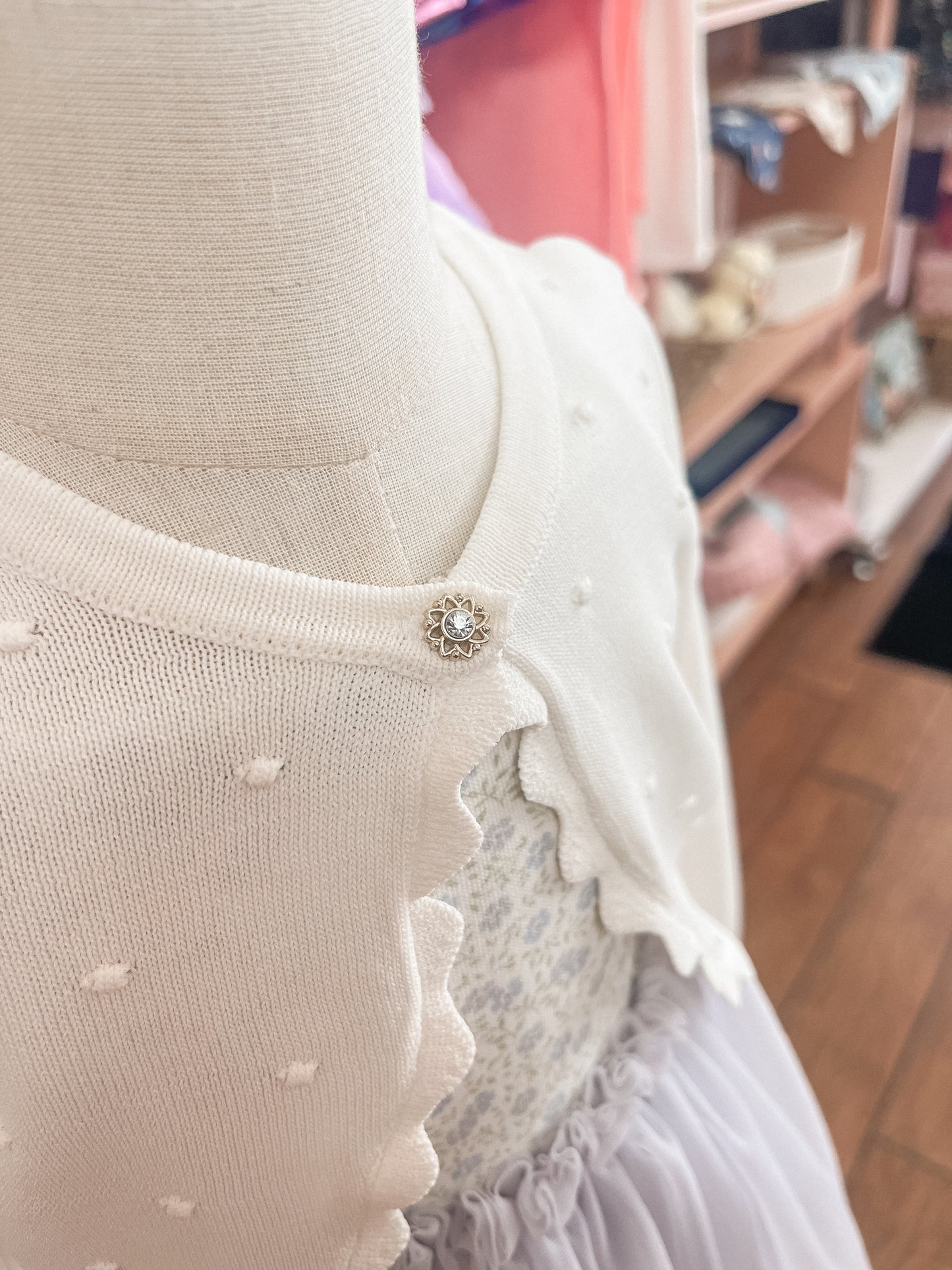 Ivory Knit Bolero Sweater