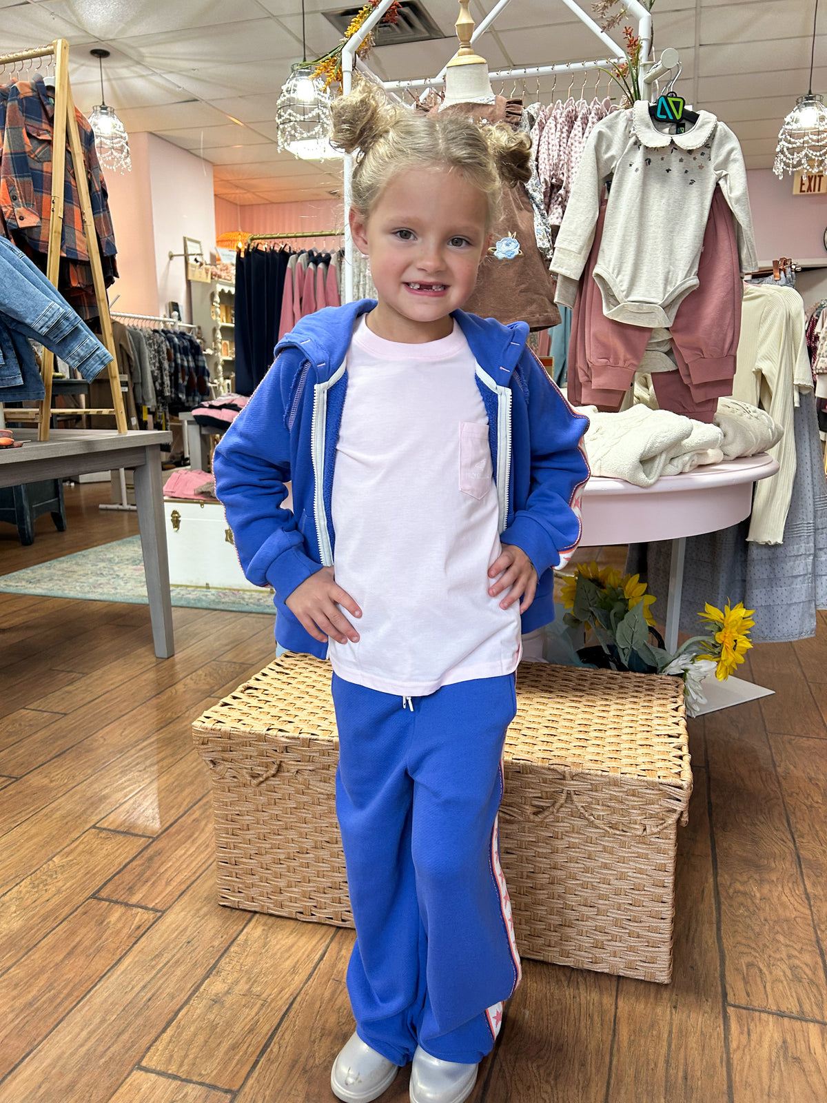 Dazzling Blue Full Zip Raglan Sleeve Hoodie