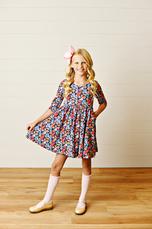 Fall Blooms Twirl Dress