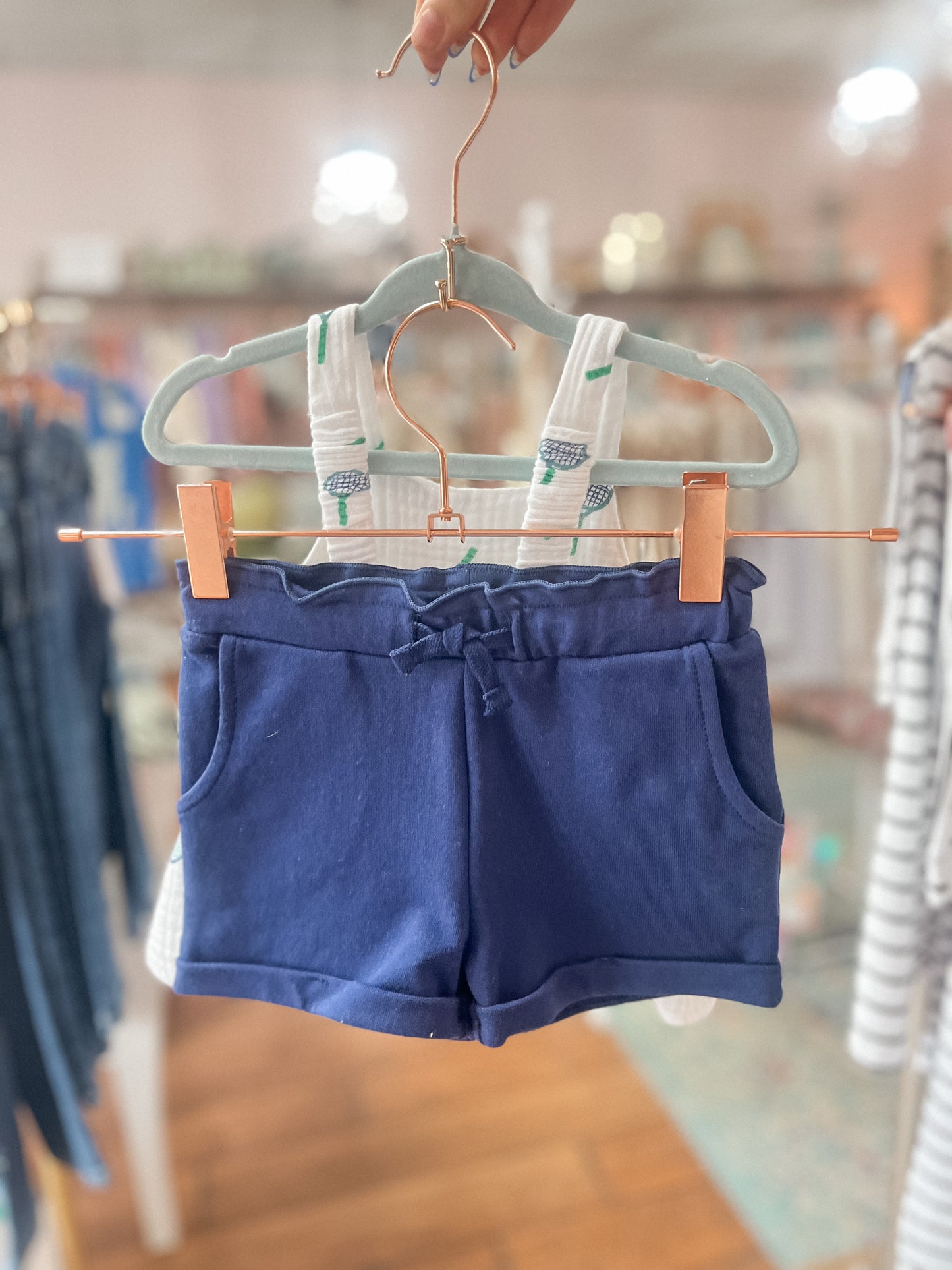 Tennis - Peplum Tank + Shorts