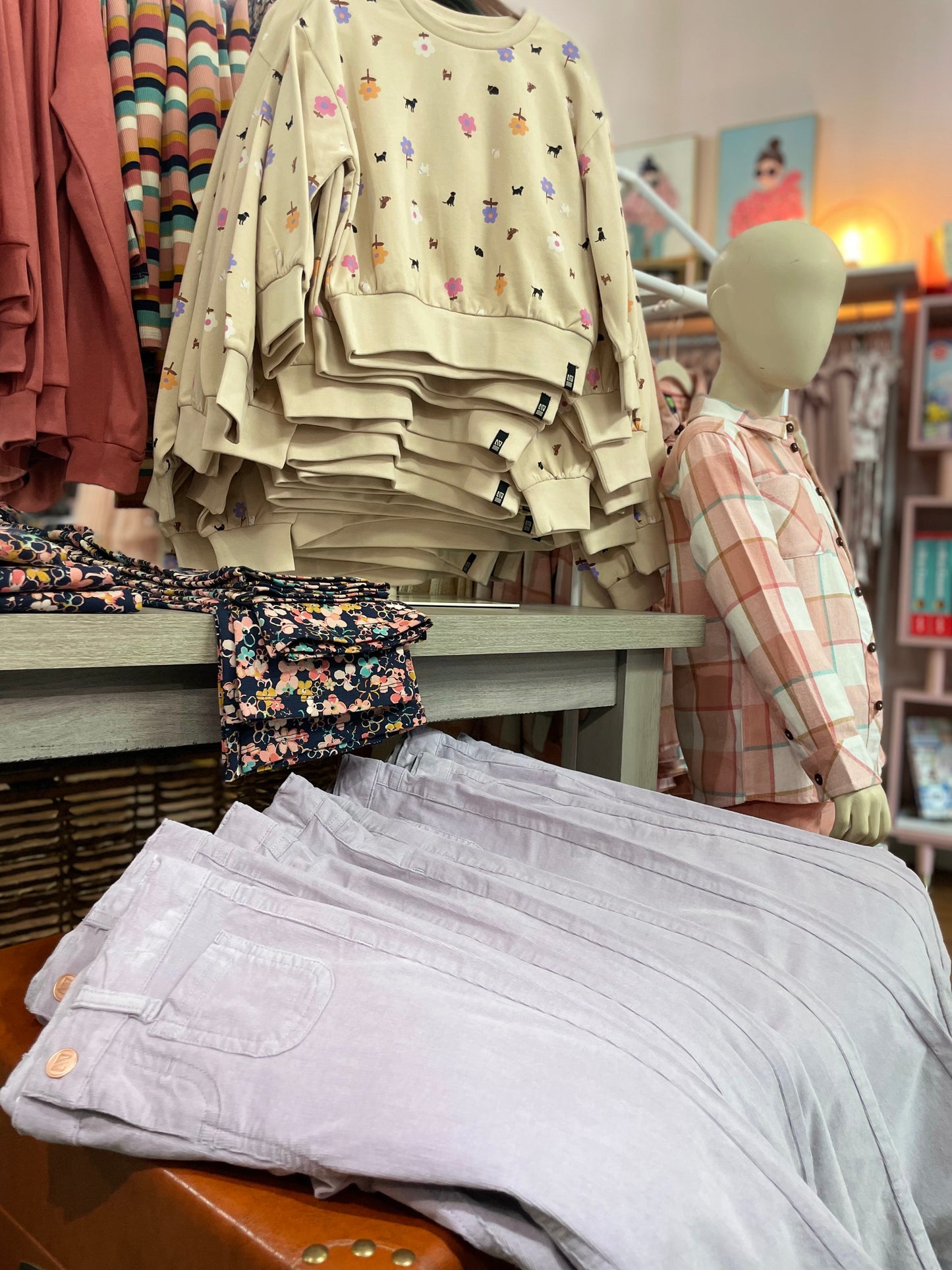 Lavender Frost Cord Pants