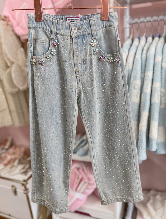 Gem Embellished Jeans
