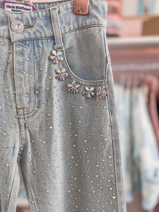 Gem Embellished Jeans