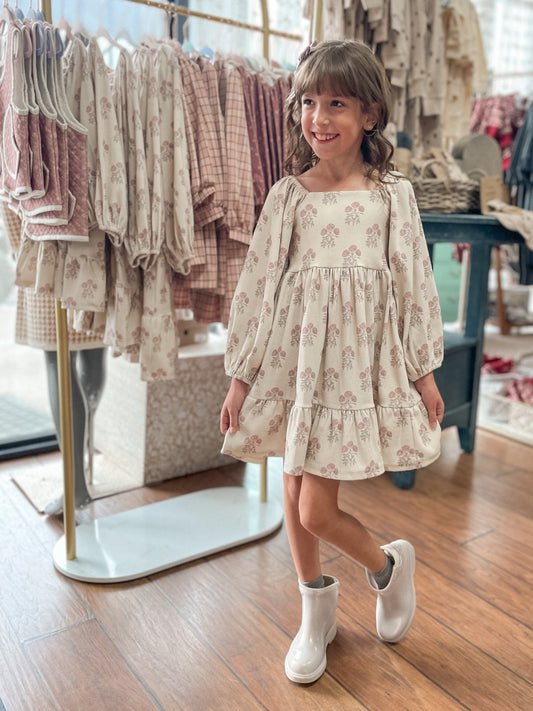 Fox Glove Flower Child Dress