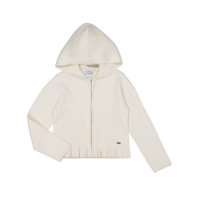 Cream Zip-Up Jacket