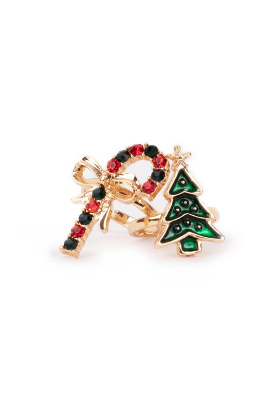 All Aglow Holiday Rings Two-Piece Set