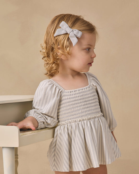 Lainey Romper- Cloud Stripe