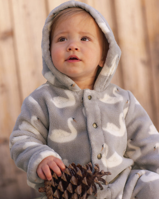 Fleece Jumpsuit Swans