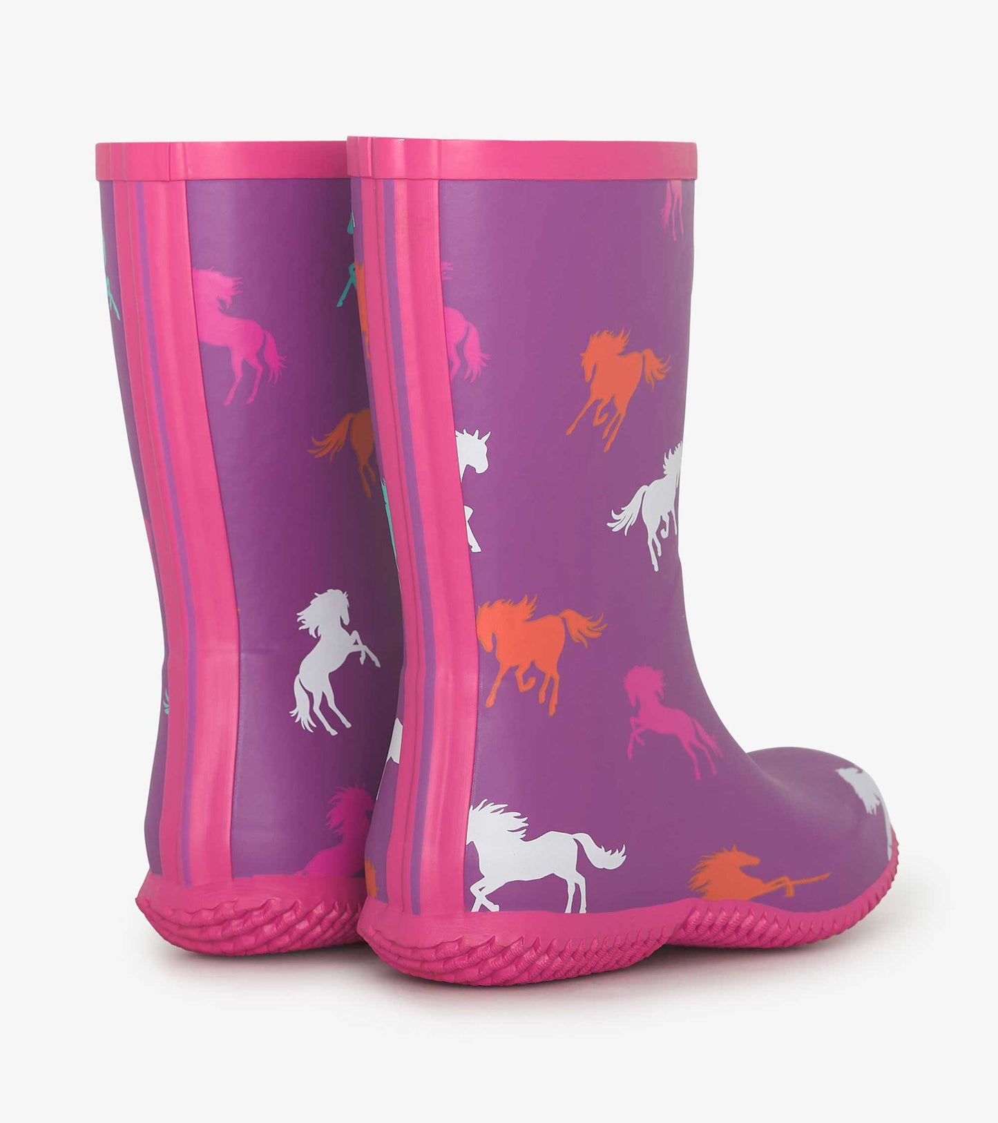 Leaping Horses Packable Rain Boots
