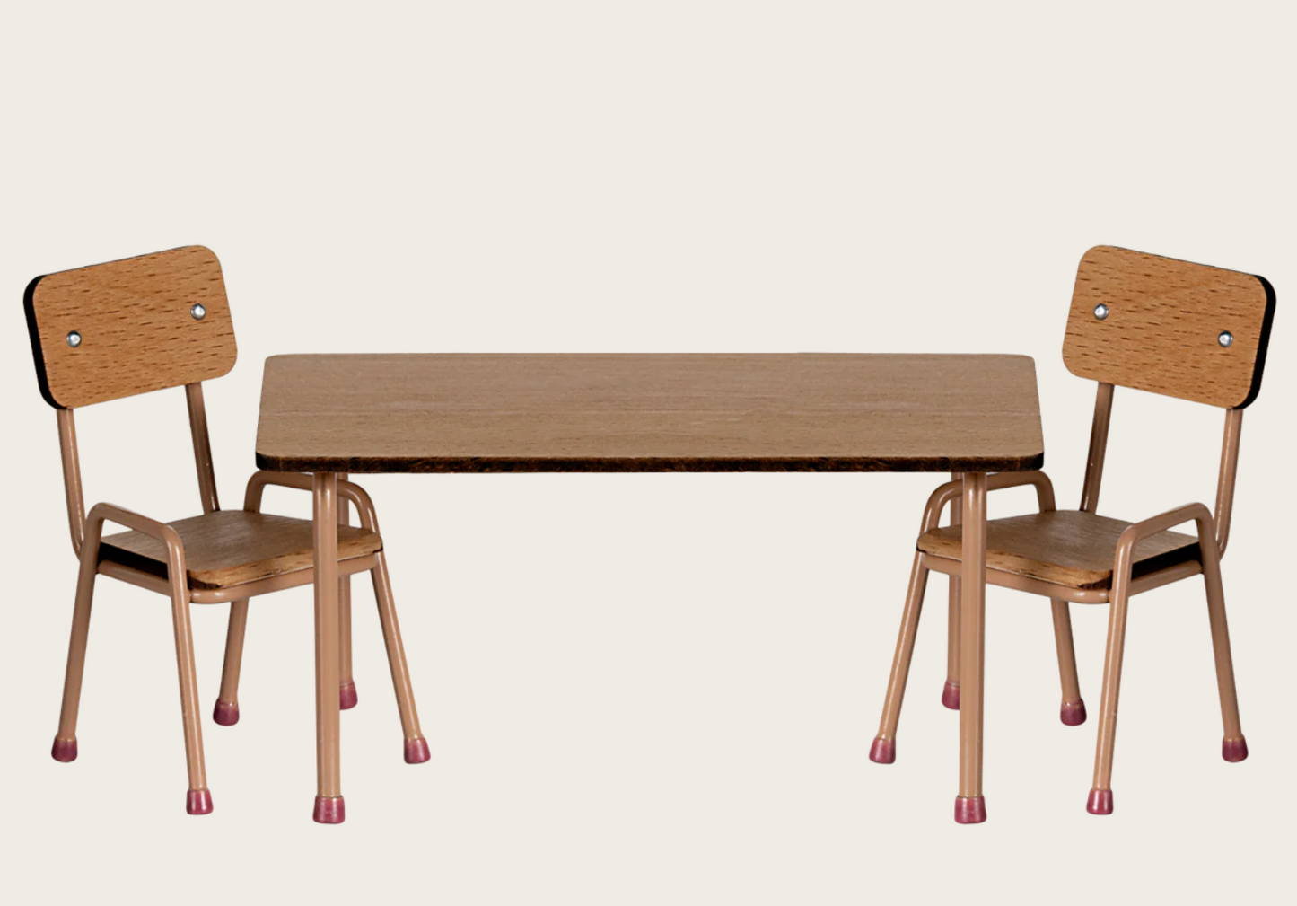 Table and chair set, Mouse - Dark Powder