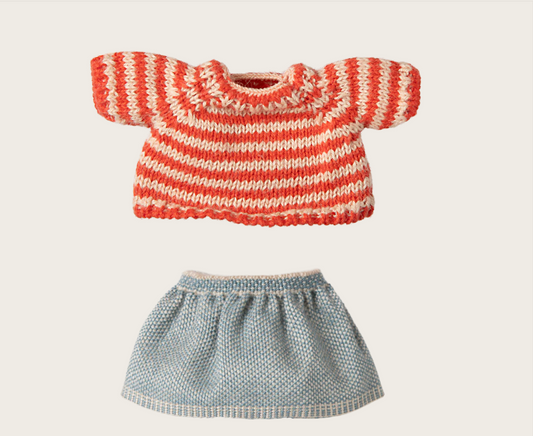 Knitted Sweater and Skirt, Big Sister- Spring '25