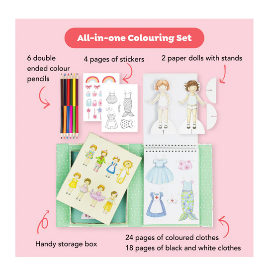 Vintage Paper Dolls Kit