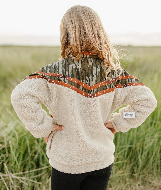 Girls Chloe Sherpa Jacket - Original Bottomland & Fawn