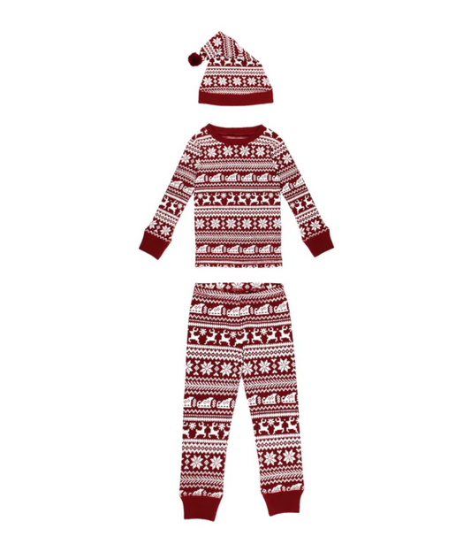 Organic Santa's Sleigh Thermal + Hat Set