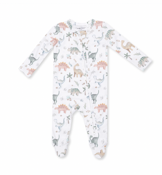 Sweet Baby Dinos Two-Way Zipper Footie