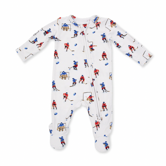 Hockey Players Two-Way Zipper Footie