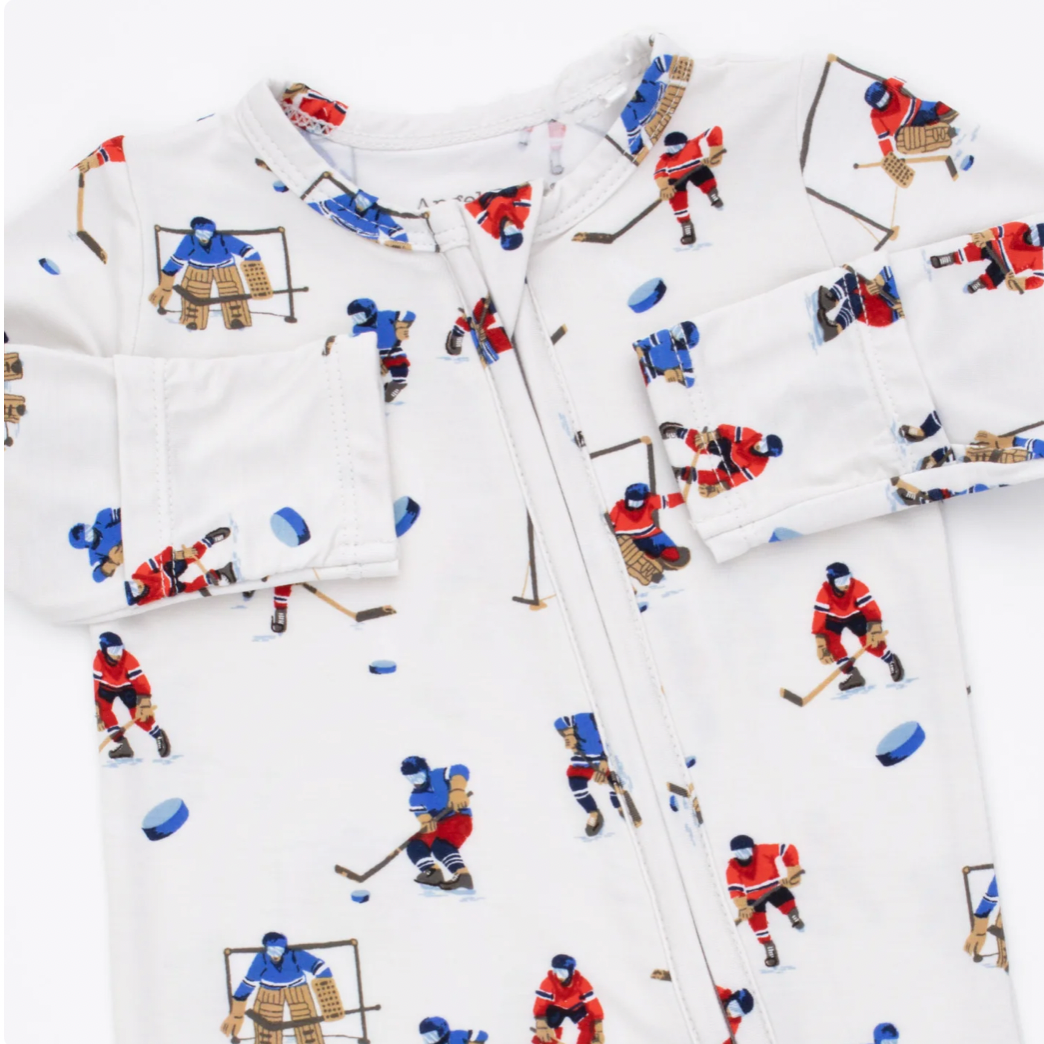 Hockey Players Two-Way Zipper Footie