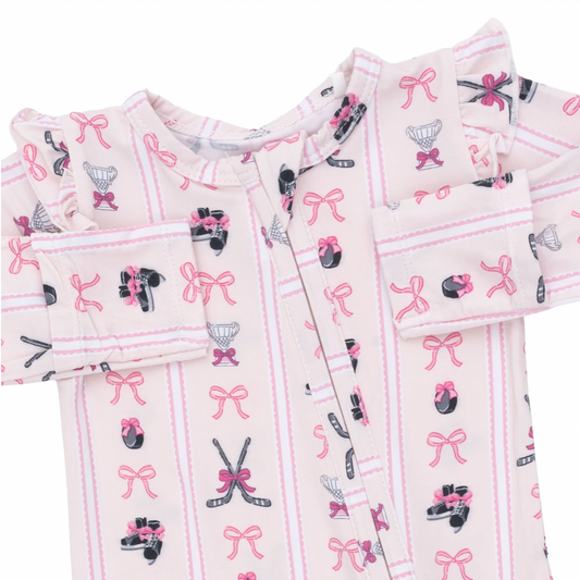 Megan's Bowtiful Ruffle Zipper Footie