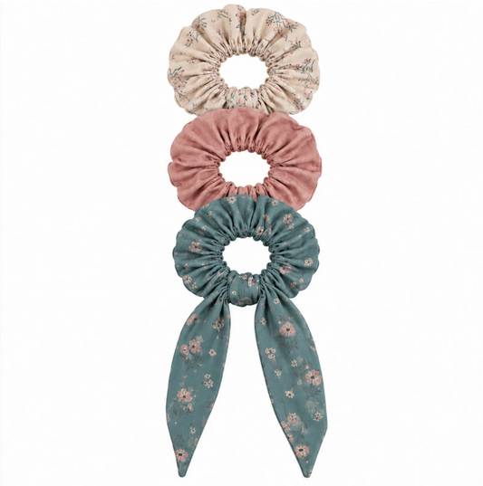 Winter Bouquet Scrunchie 3-Pack