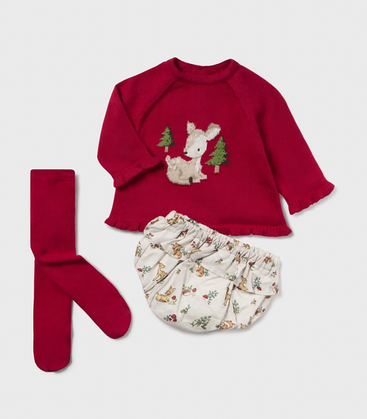 Reindeer Knit Sweater Set