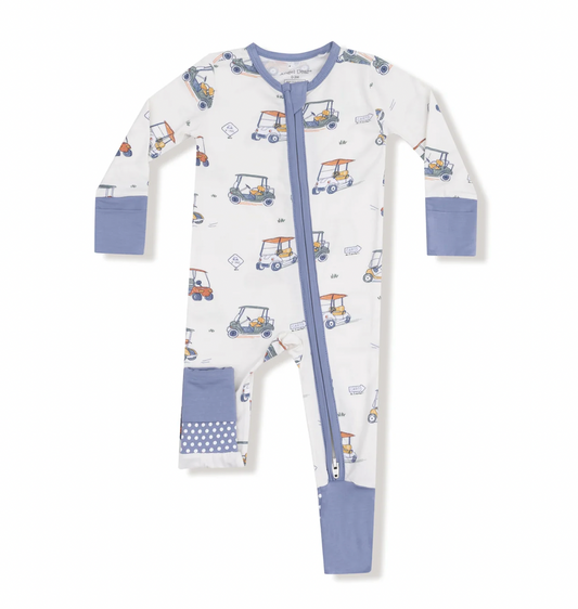 Zooming Golf Carts - 2 Way Zipper Romper