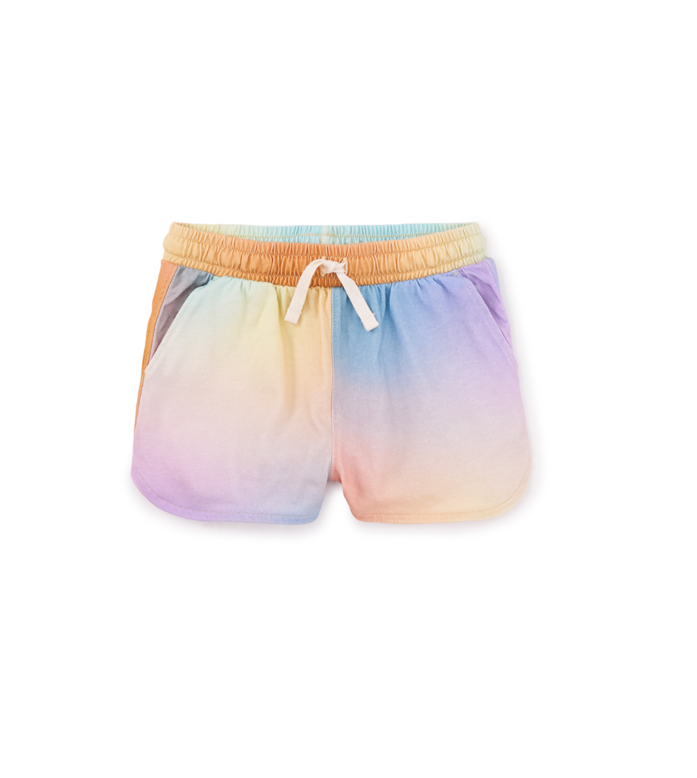 Watercolor Tie Waist Shorts