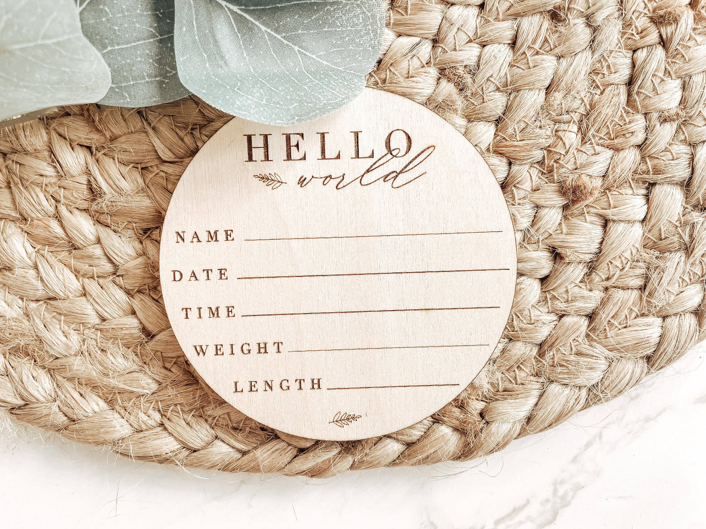 Charlie and Pine - Round Baby Milestone Discs | Wooden Monthly Cards for First Year Photos