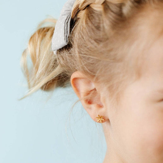 Snowflake Screw-Back Earrings