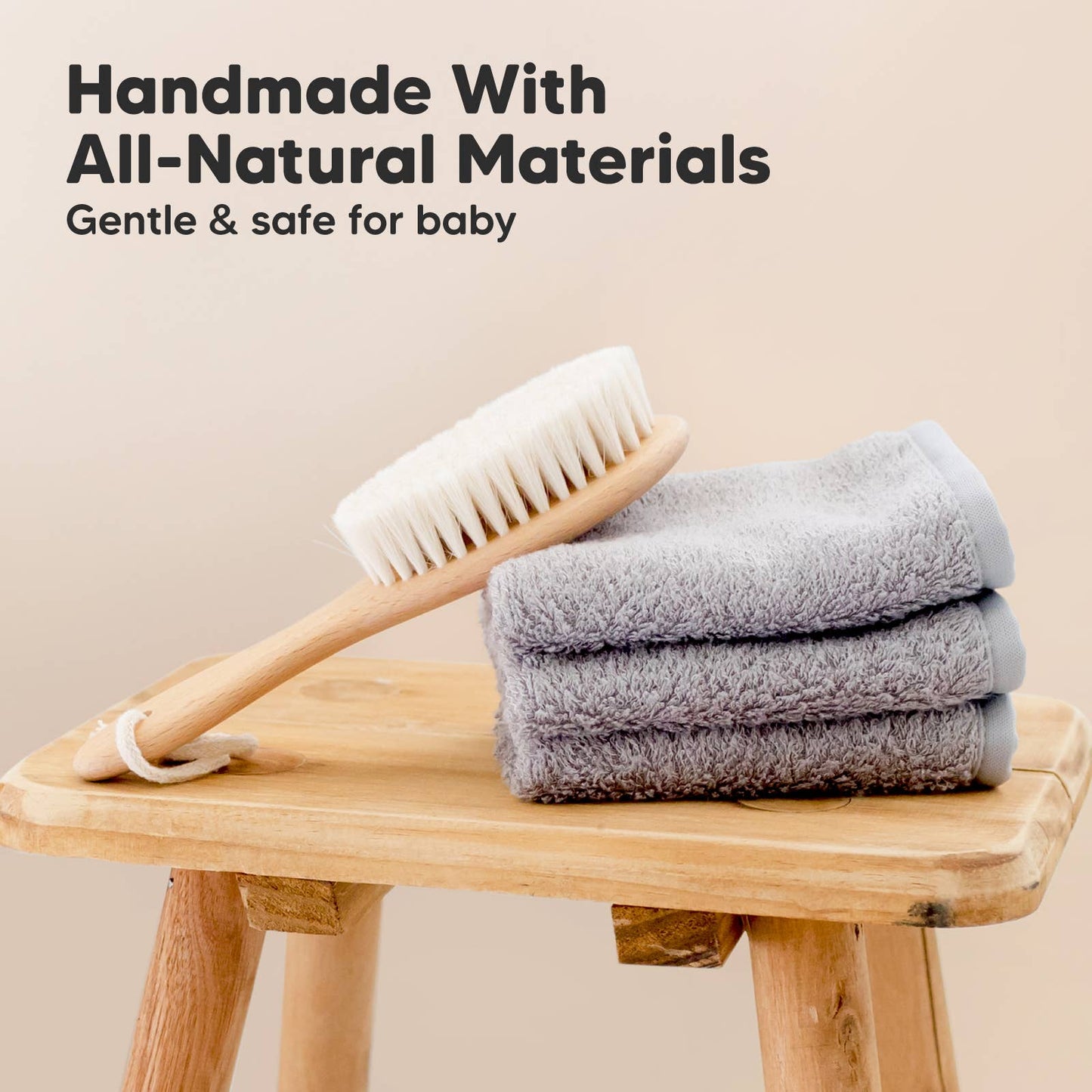 Baby Hair Brush - Walnut