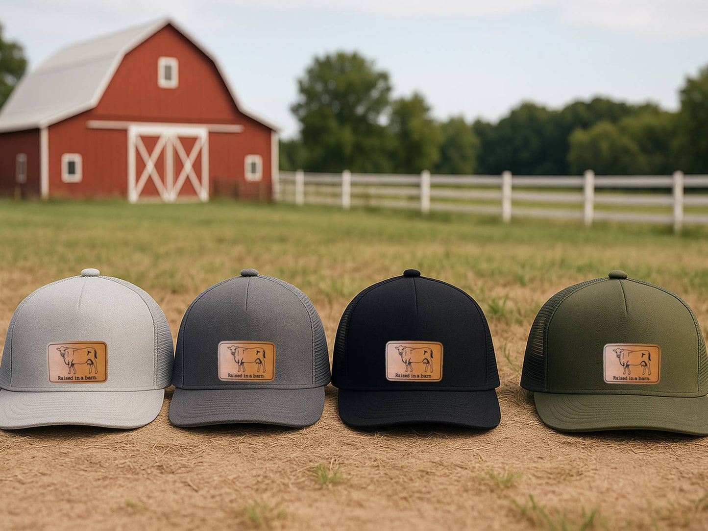 Raised in a Barn Kids Trucker Hat