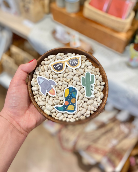 Rocket Ship Vinyl Sticker - Mini