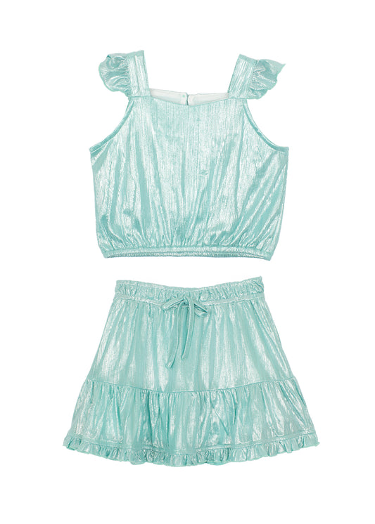 Aqua Two-Piece Set