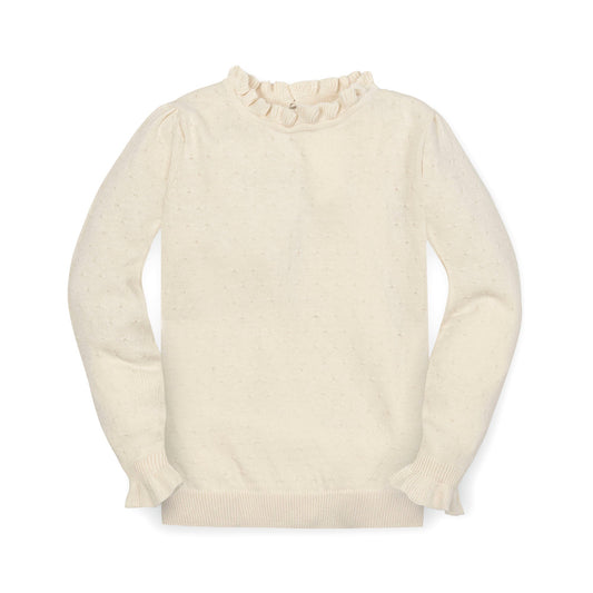 Organic Ivory Dot Sweater