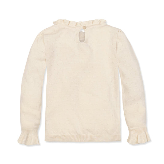 Organic Ivory Dot Sweater